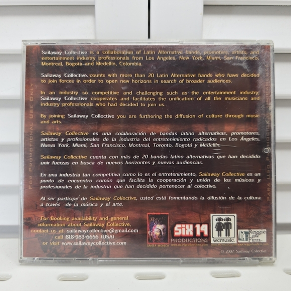 SAILAWAY Collective Latin Alternative‎ Sampler CD 2007 Promo Indie Rock Reggae - Picture 2 of 5